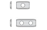 Standard indexable knives - 2 cutting edges