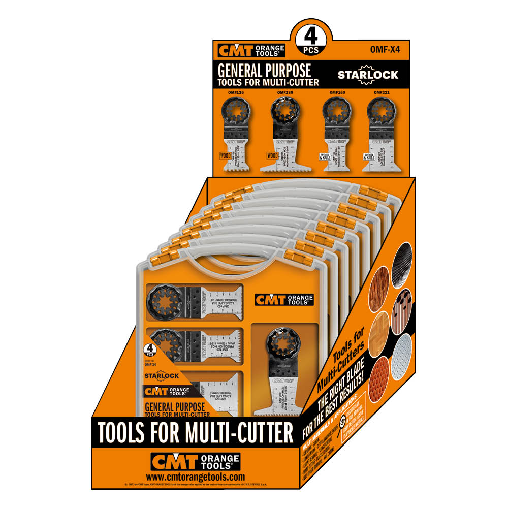 4 piece Multipurpose Set for Oscillating Multi-tools