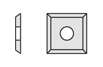 Standard indexable knives - 4 cutting edges